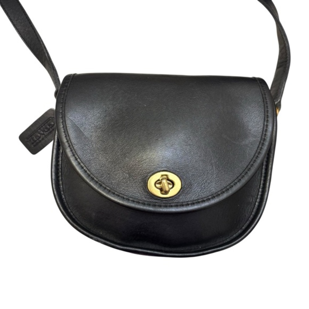 Coach vintage black leather Watson Crossbody Bag 9981